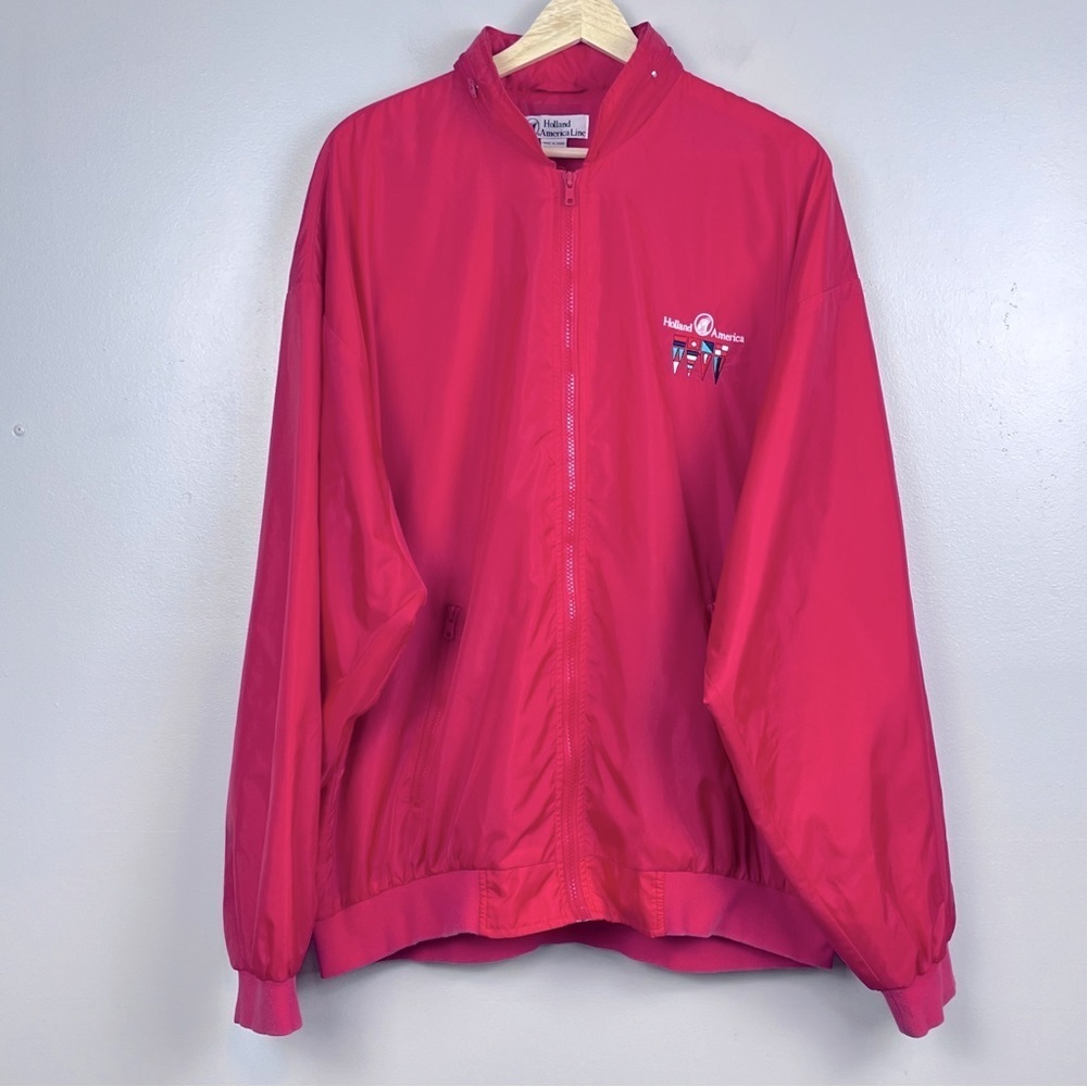 Holland America Cruise Line Men's Logo Lightweight Windbreaker Size L; Travel